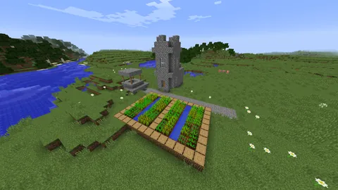 Quite possibly the smallest village in Minecraft! (1.8)