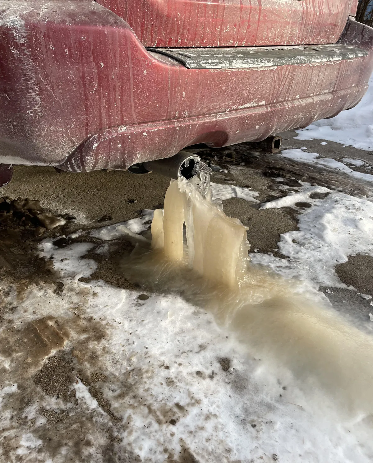 Left car run for 25 hours in winter one time by accident