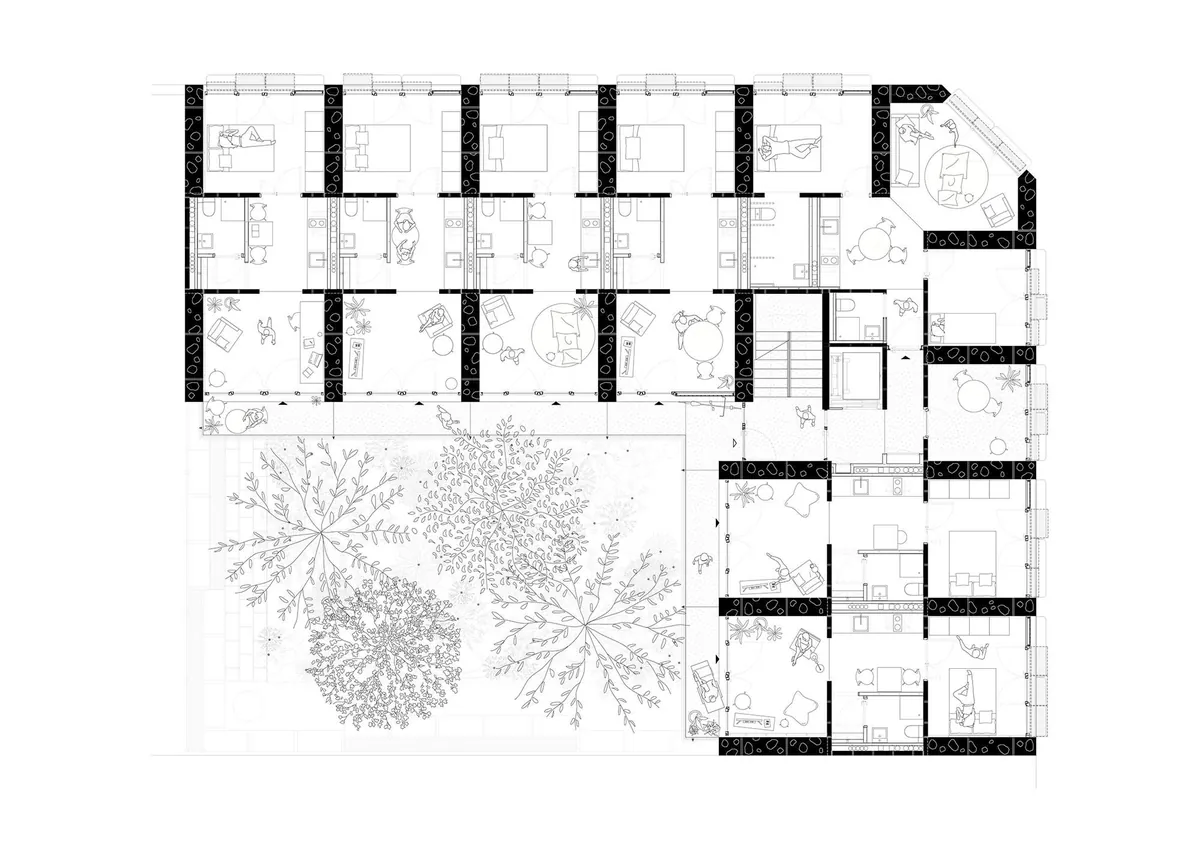 Social Housing in Mallorca, Spain made of local stone- Harquitectes (2021-2022)