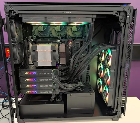 "Closed loop" 4x5090 threadripper build for Cancer Genome Sequencing