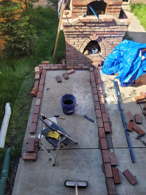 I built a patio to go with my pizza oven