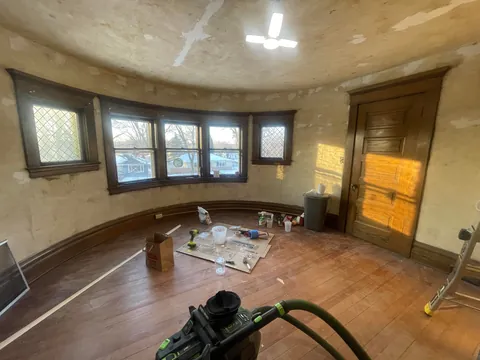 Historic 1908 Home Restoration: Wallpaper Removal, Plaster Repair, Skim Coat to Paint