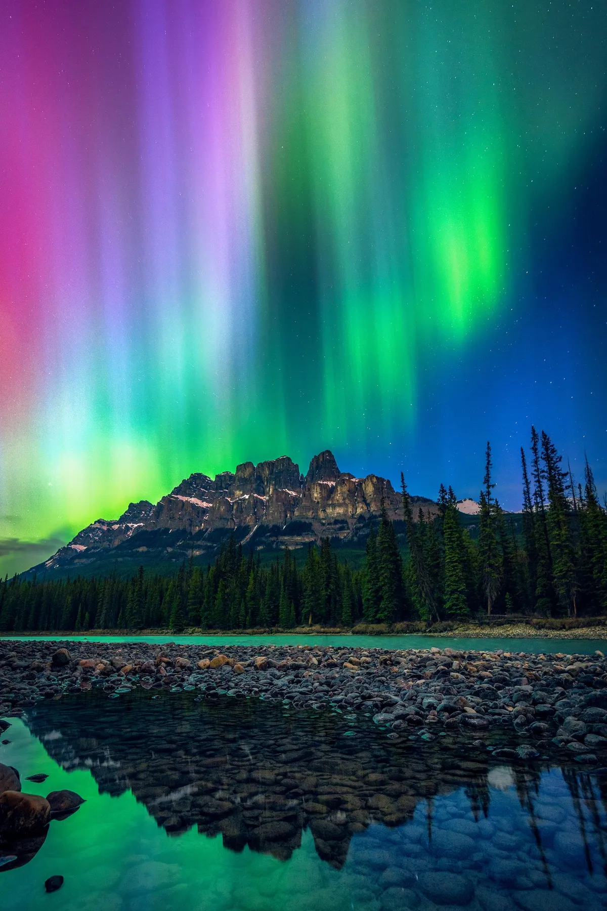 Castle Mountain, Banff National Park, Canada [OC] [1667x2500]