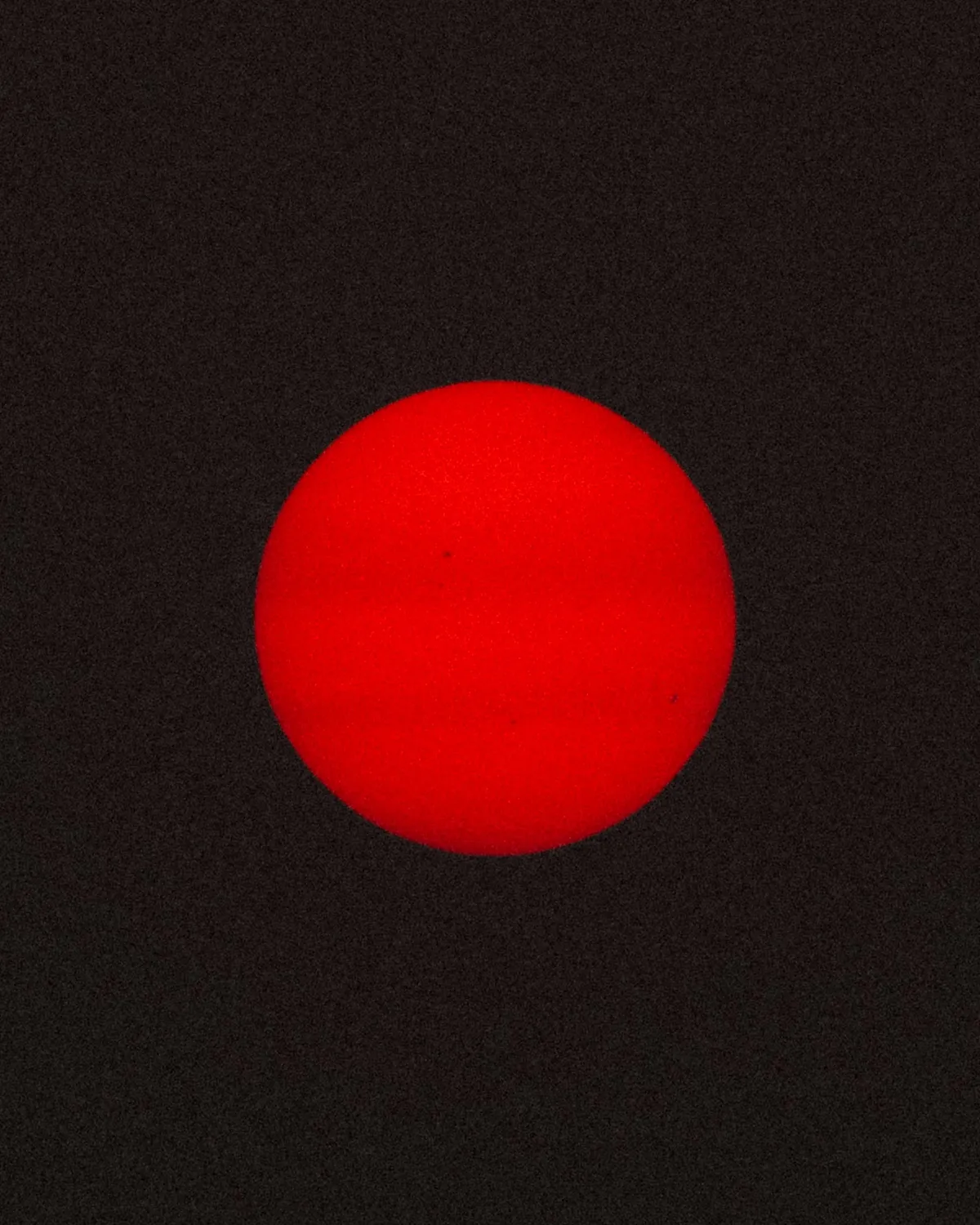 Photo I took of the sun through wildfire smoke with no-filter.