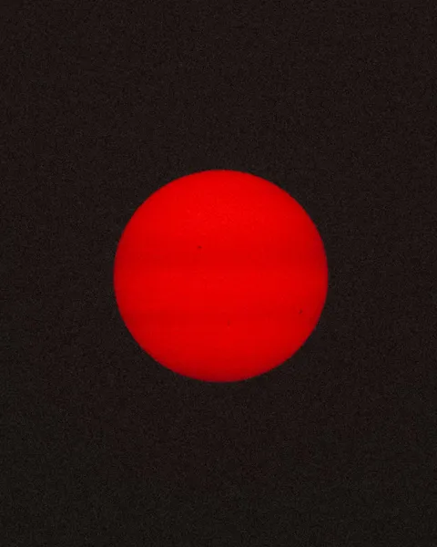 Photo I took of the sun through wildfire smoke with no-filter.