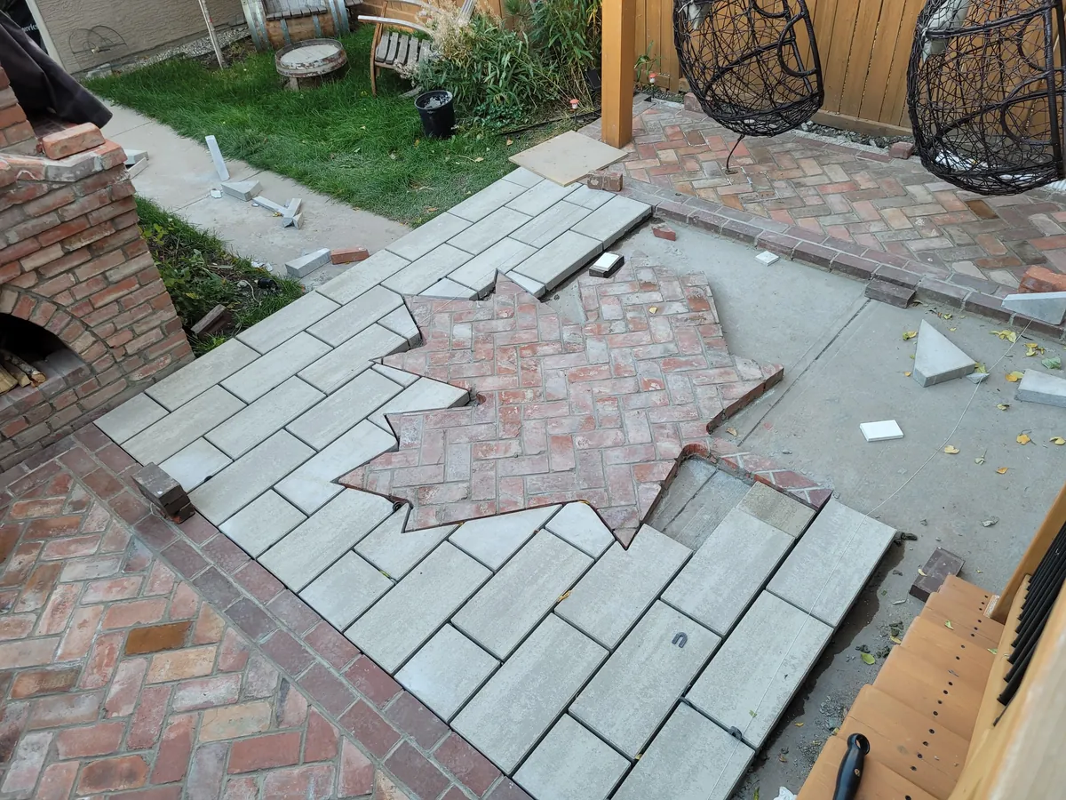 I built a patio to go with my pizza oven