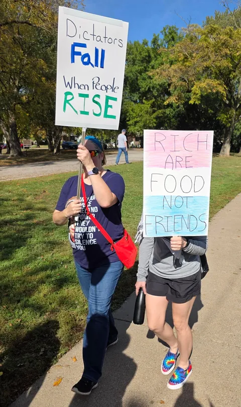No Kings protest photos from the Quad Cities (Davenport, Iowa)