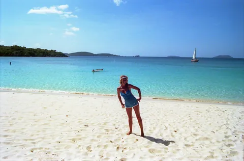 My mom on a Caribbean cruise with a couple of friends in September, 1981. My mom is the one in the middle in the first photo.
