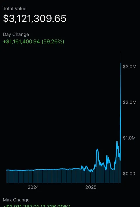 My overall portfolio gain on minerals investing. It pays to have conviction! (Multi-million gain)