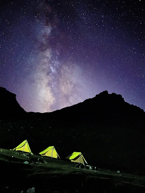 Milky Way galaxy captured by my phone,near my campsite.
