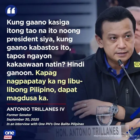Statement of Trillanes today