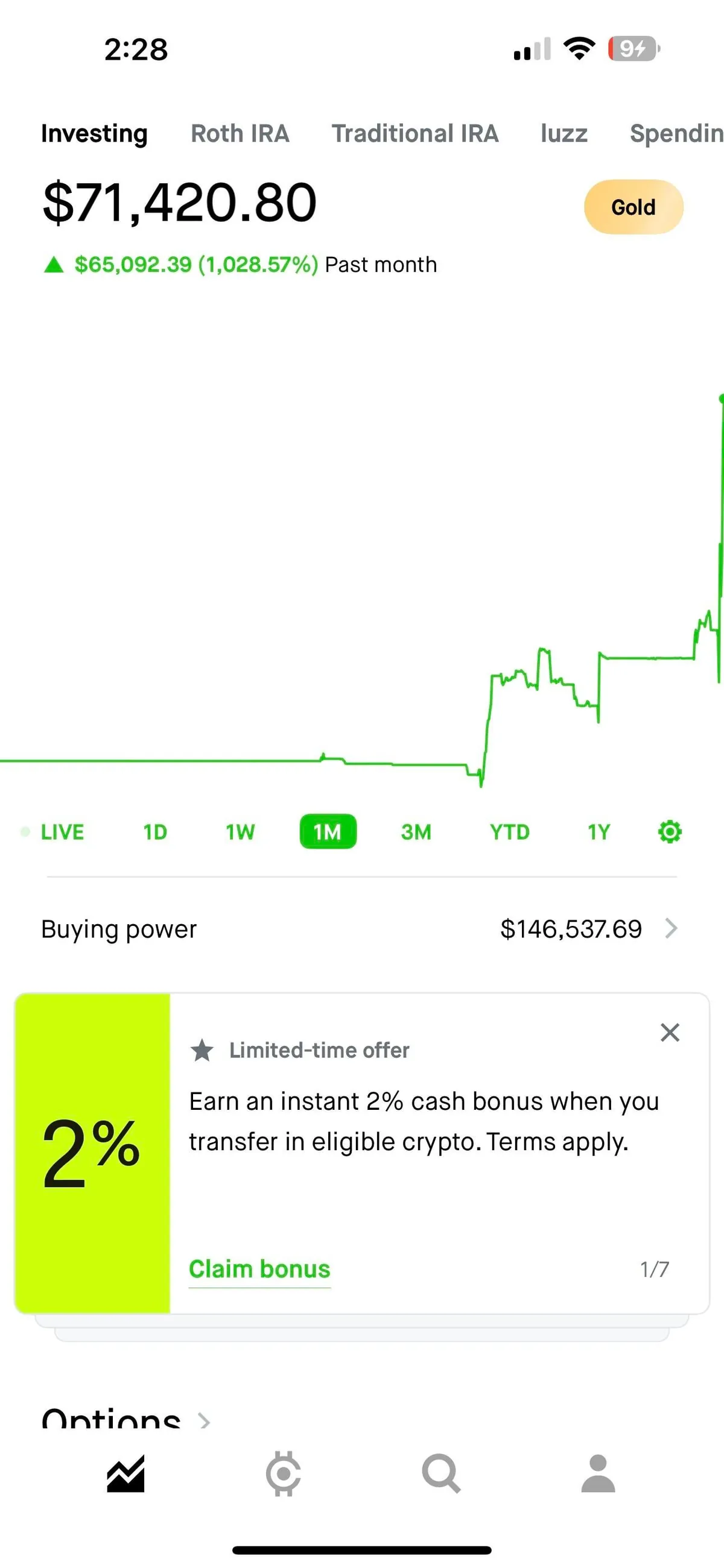 Turn my last hard earn $3000 uber doordash money to 70k in 2 weeks