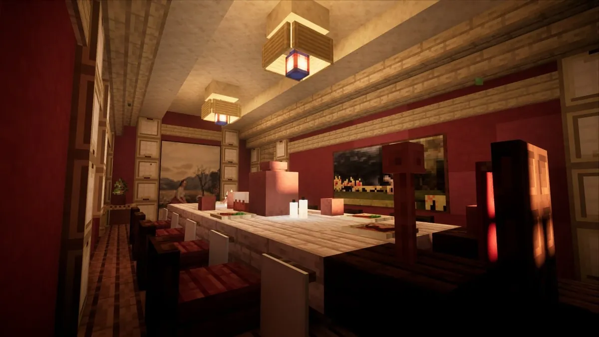 The RED Castle in Pale gardens