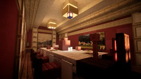 The RED Castle in Pale gardens