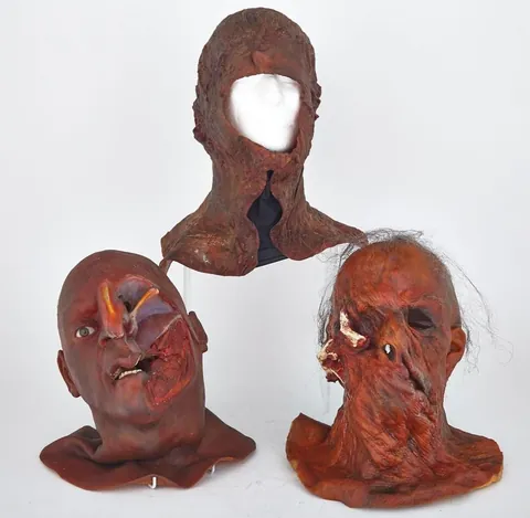 Some props for the demons, including some unused ones, in the movie Jacob’s Ladder (1990)