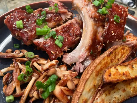 [Homemade] Gochujang Glazed Baby-Backs