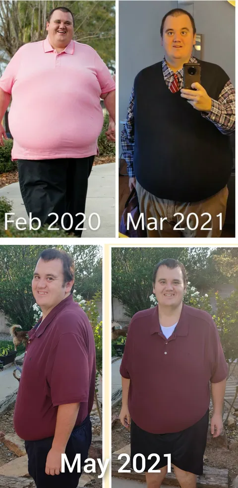 I've lost the average American male in weight! Highest weight 527 lbs in August 2020. 327 lbs today!