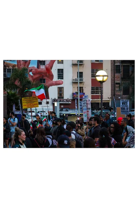 Photos from tonight’s STOP TRUMP’S WAR IN IRAN protest in Downtown Los Angeles [OC]