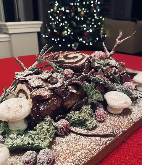 Every year (almost) I make a Bûche De Noël. Here’s this years