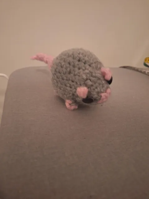 Tried to crochet a rat. Must have done too many increases because uhhh...