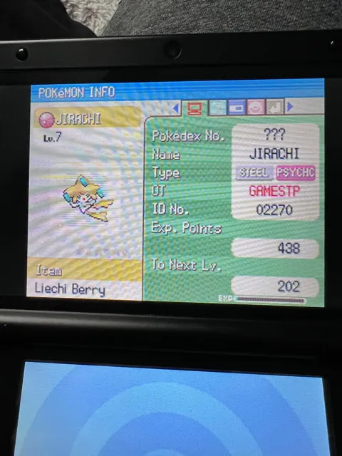 Absolutely insane find in a copy of Pokemon Pearl I bought today