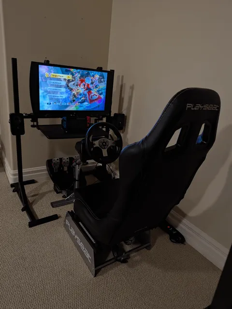 My family's MARIO KART 8 Arcade Racing Corner