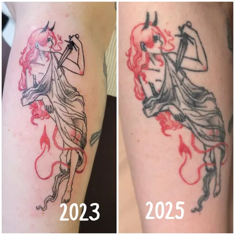 Before and after tattoos
