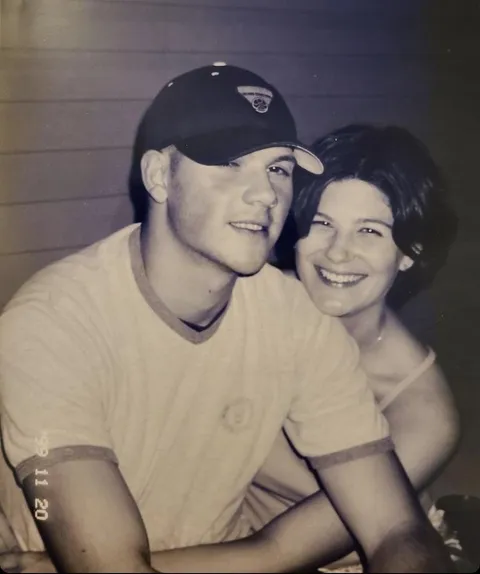 My beautiful wife and I. Twenty five years ago today. 1999