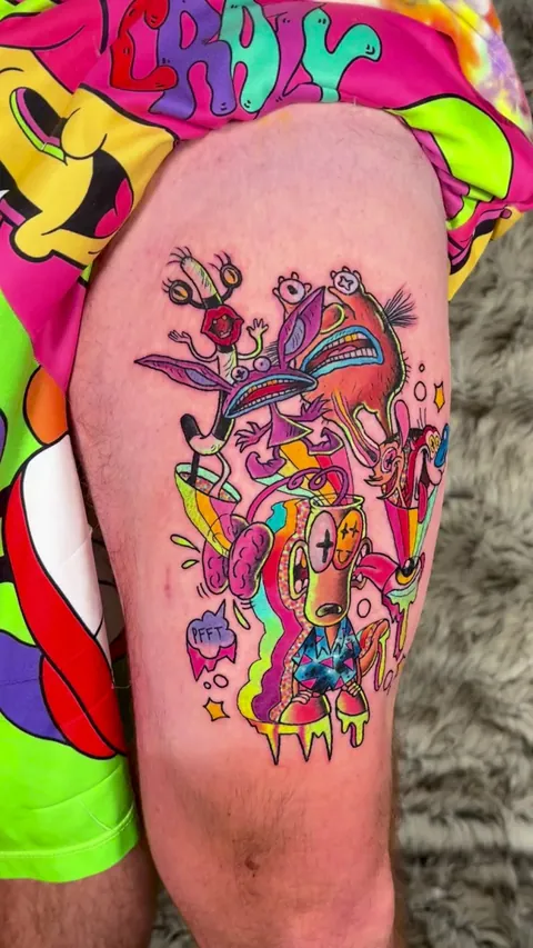 90s cartoons by max v k  fun time social club Denver co