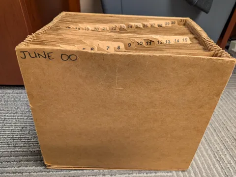 My File Folder Will Soon Turn 25 Years Old