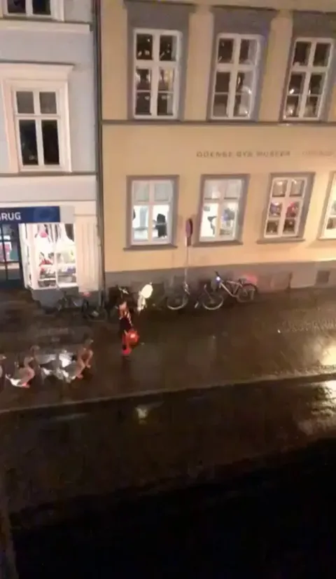 This happened last evening in Odense, Denmark