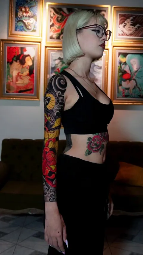 Japanese snake tattoo by Ema Solís at San José Costa Rica ig: ema_solisc