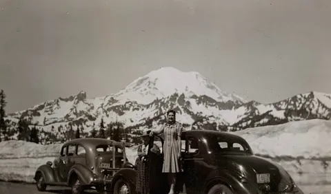 I found these photos while thrifting and reunited them with family