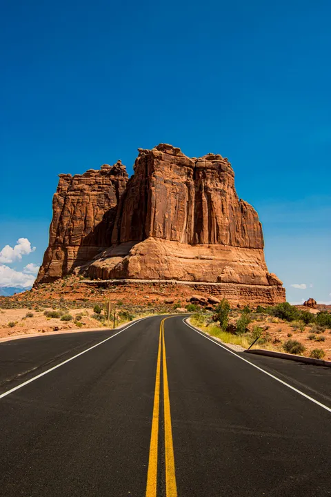ITAP of a road in Arches NP