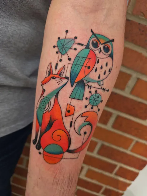 First tattoo done today. Artist: Seng - Location: Bright Side Tattoo, Omaha, Nebraska, USA