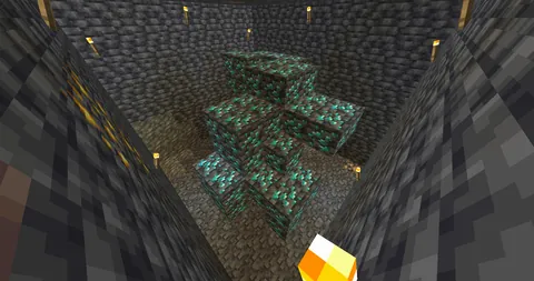 I found a 44 diamond ore vein! 