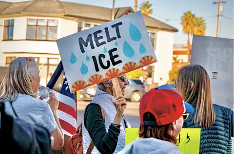 My 75-year-old mother at a protest.