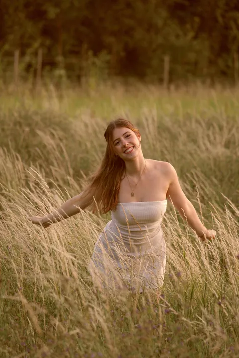 [OC] Just me catching the sunset in the fields