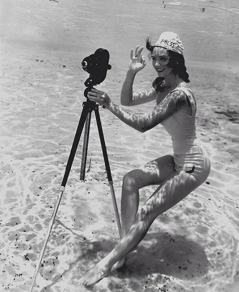 An uderwater operator, 1930s.