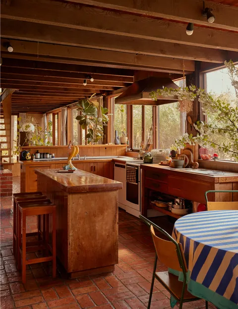 Kitchen in the mid-century modern Diskin House(1967) designed by architect Alistair Knox(1912 - 1986), Eltham, Melbourne, Victoria, Australia [4000x5200]