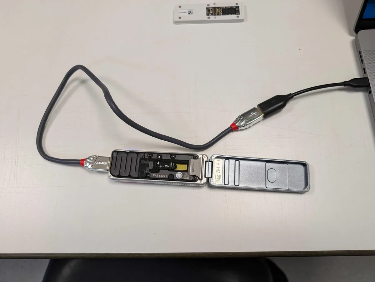 In the 90s, Human Genome Project cost billions of dollars and took over 10 years. Yesterday, I plugged this guy into my laptop and sequenced a genome in 24 hours.