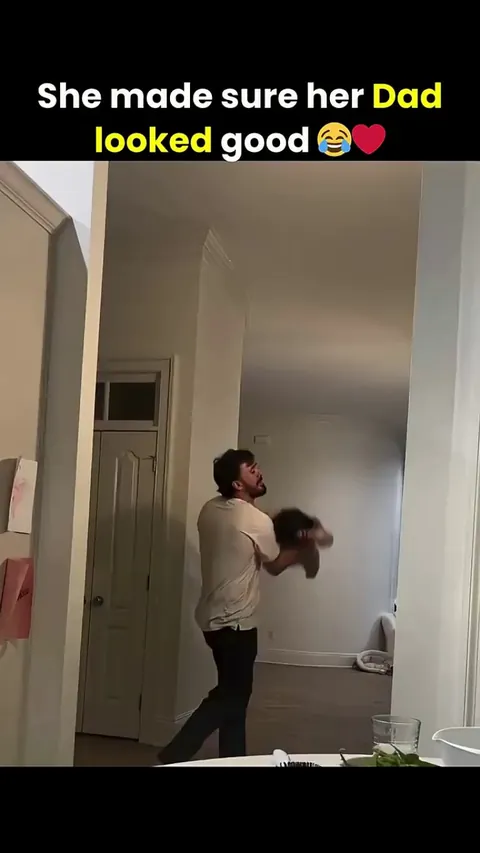 The dad sure has some moves