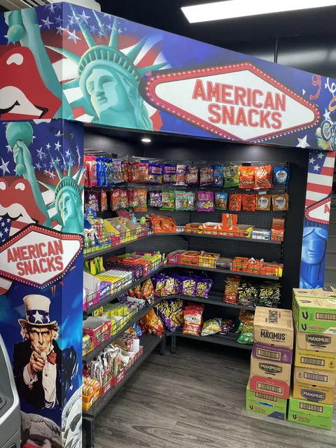 My local gas station’s “American” themed corner (Australia)