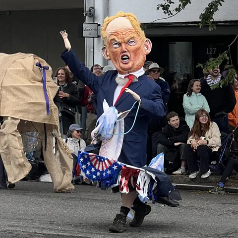 A costume at Seattle's Fremont Solstice Parade