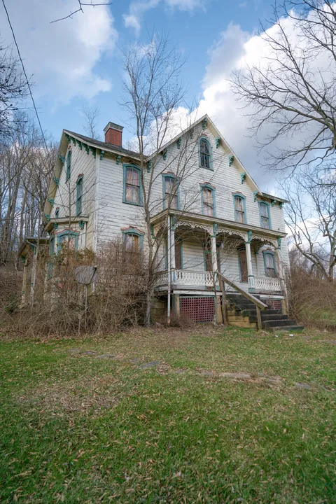 Abandoned Victorian Age Gingerbread Mansion left to rot in America