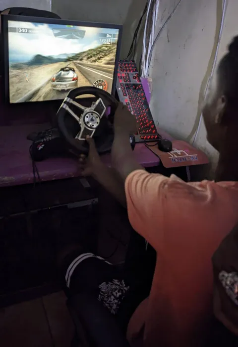 Awesome Redditor send us this Racing Wheel, After seeing post about our Gaming Cafe in Yemen.