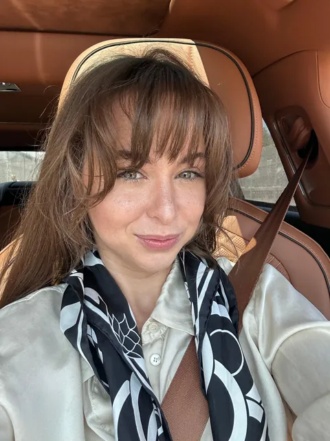 sweet selfie in car