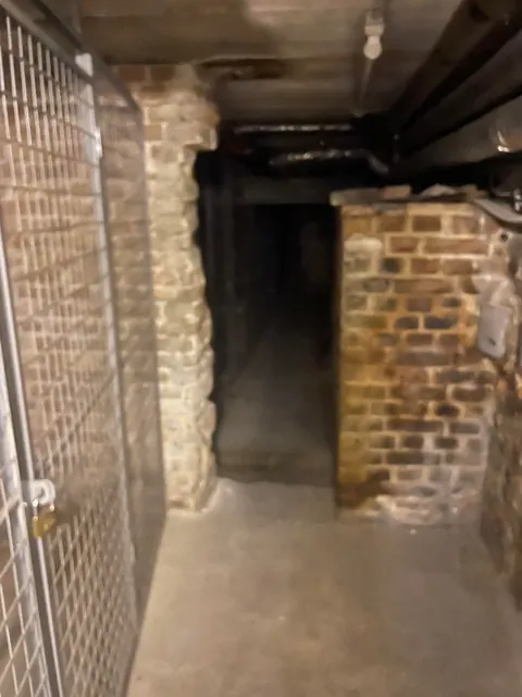 My semi terrifying basement where someone broke in and slept for months 