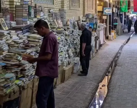 Book markets in Iraq leave books in the street at night because Iraqis say "The reader does not steal and the thief does not read."