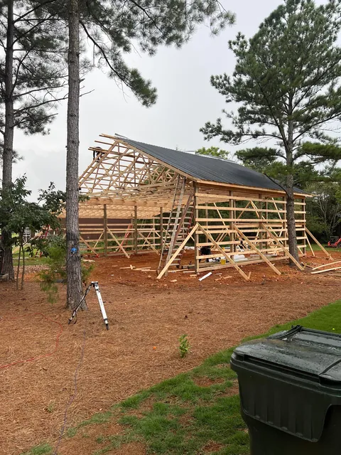 Started my garage… 40x40x14 with a 14x40 lean to.